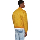 paa Yellow Quilted Bomber Jacket