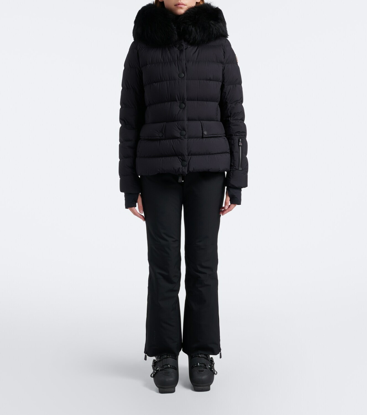 Moncler Grenoble Armoniques shearling-trimmed ski jacket