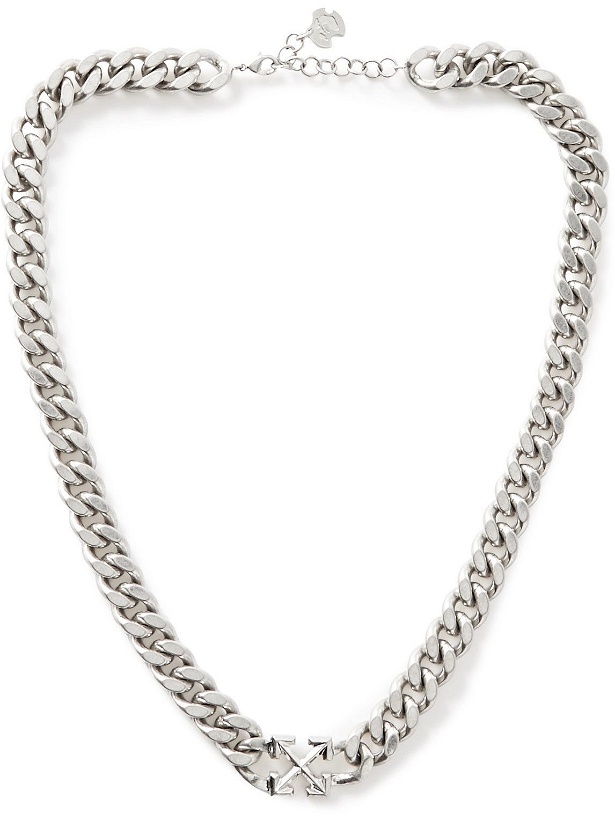 Photo: Off-White - Silver-Tone Chain Necklace