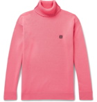 Loewe - Logo-Embroidered Wool Rollneck Sweater - Pink