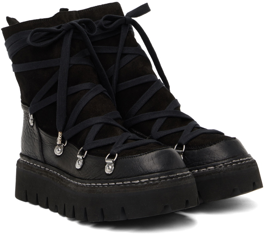 ミドルブーツ GUIDI Women Shoes 6006 BLKT Black GUIDI Orthopaedic Lace-up Boots （Black） - Osaka / Kyoto