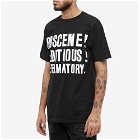 Iggy Men's Obscene Seditious Defamatory T-Shirt in Black