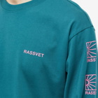 PACCBET Men's Long Sleeve Multi Logo T-Shirt in Green