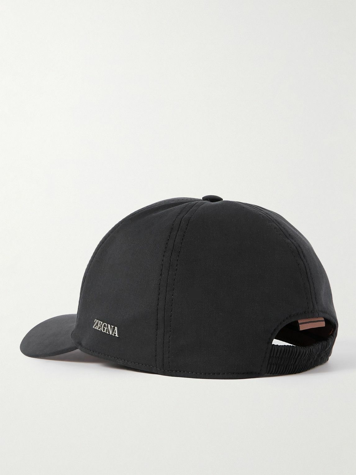 Zegna - Logo-Appliquéd Cotton-Blend Twill Baseball Cap - Black Zegna