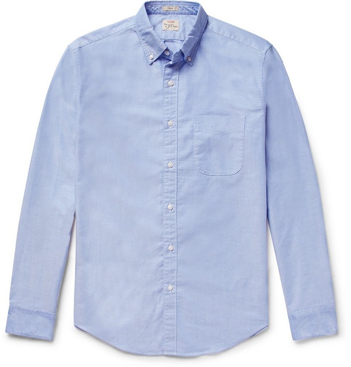 Photo: J.Crew - Slim-Fit Button-Down Collar Pima Cotton Oxford Shirt - Men - Blue