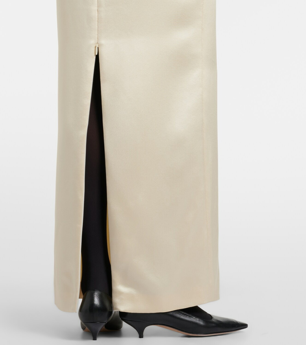 The Row Silk satin maxi skirt