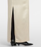 The Row Silk satin maxi skirt