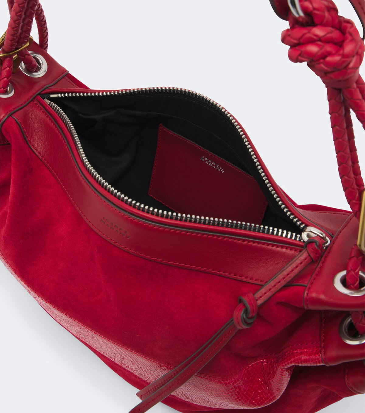 Isabel Marant Maia Medium suede and leather shoulder bag