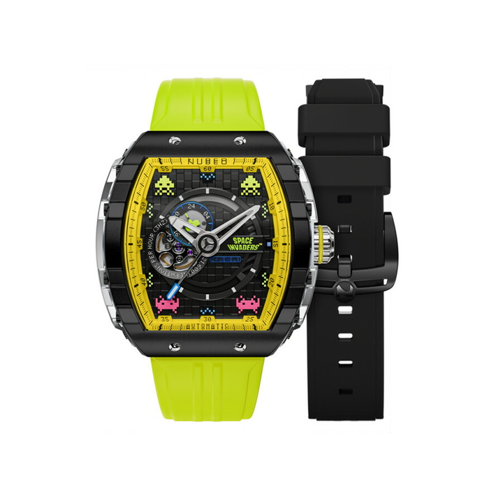 Photo: Nubeo Magellan Black Dial Mens Watch NB-6047-SI-01