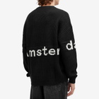 New Amsterdam Surf Association Men's New Amsterdam Name Knit Sweatshirt in Black