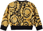Versace Baby Black & Gold Barocco Sweatshirt