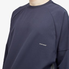 GOOPiMADE Men's ® “MEquip-L” Torqued 3D Cable Crewneck in Marine