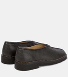 Lemaire Piped leather loafers