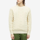 NN07 Men's Cooper Cable Crew Knit in Ecru