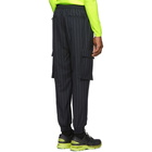 Juun.J Navy Pinstriped Cargo Pants