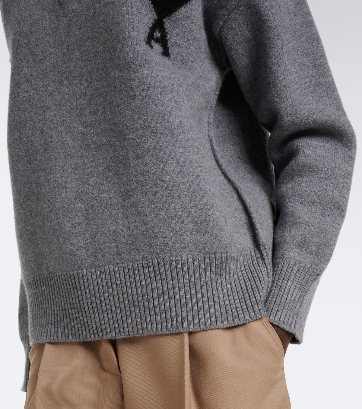 Ami Paris Ami de Coeur wool polo sweater