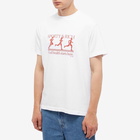 Sporty & Rich Men's Runner T-Shirt in White/Red