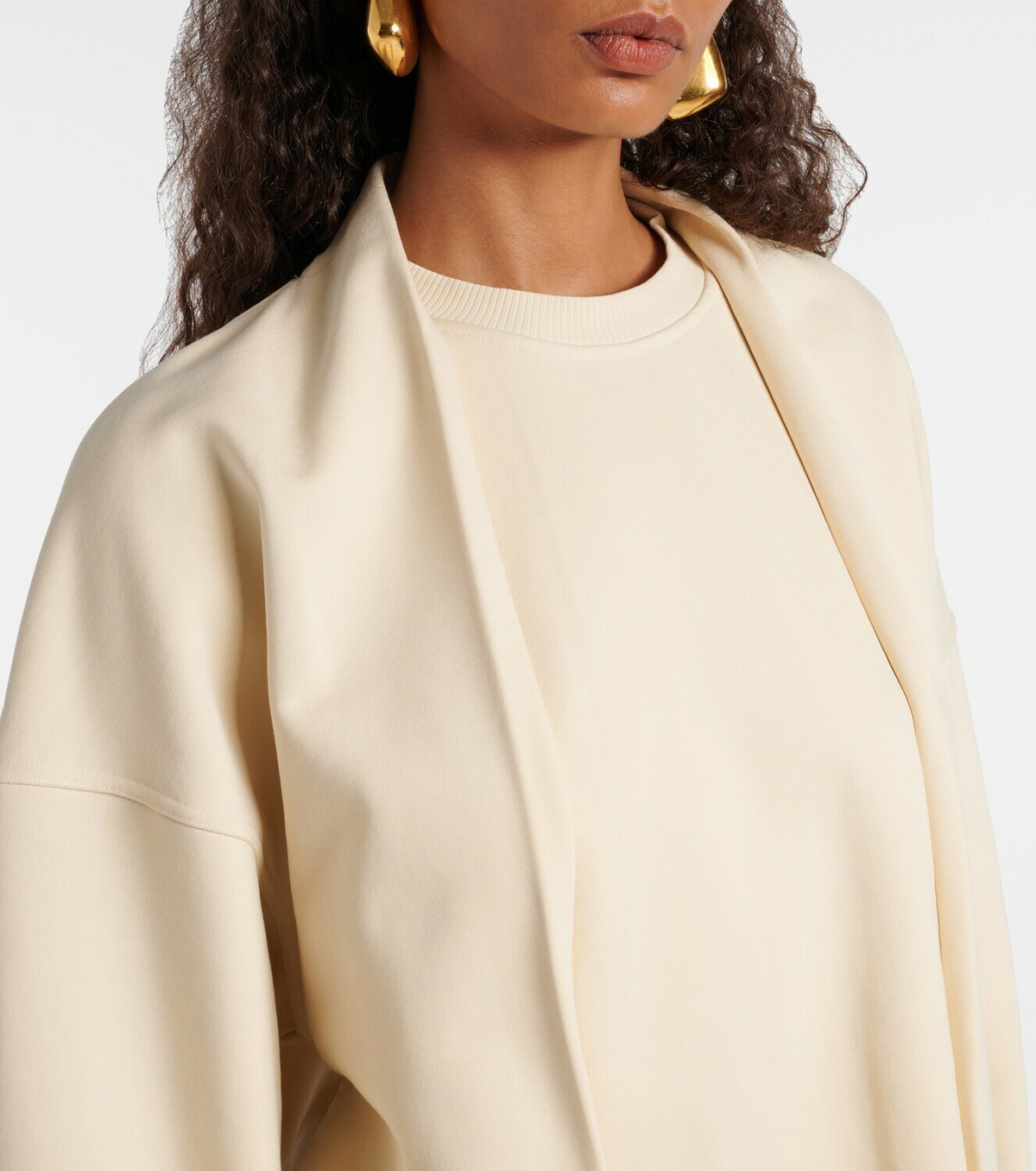 Sportmax Minnie cotton-blend jersey sweatshirt