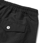 OFFICINE GÉNÉRALE - Roman Short-Length Seersucker Swim Shorts - Black