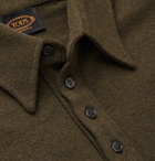 Tod's - Logo-Appliquéd Wool-Blend Polo Shirt - Green
