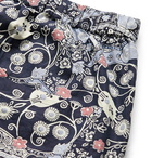 Isabel Marant - Petros Slim-Fit Printed Cotton Drawstring Trousers - Blue