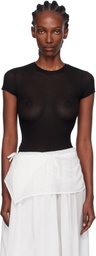 Paris Georgia Black Elemental Sheer Baby T-shirt