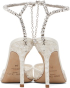 Jimmy Choo Off-White Saeda 100 Heels