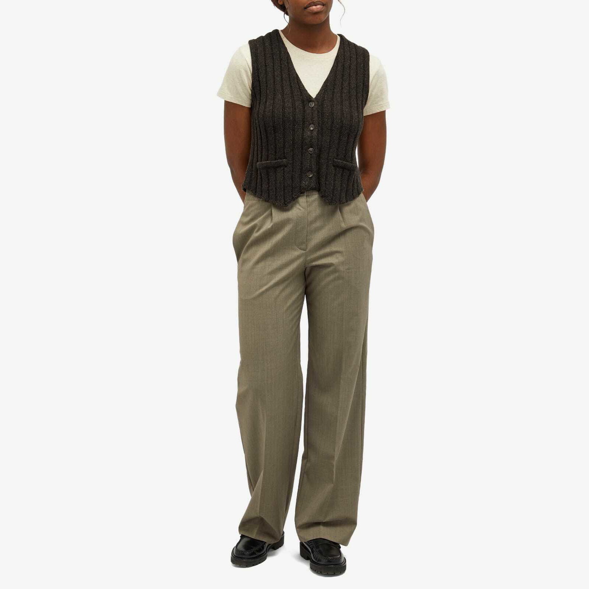 Samsøe Samsøe Women's Sanissa Knitted Vest in Turkish Coffee