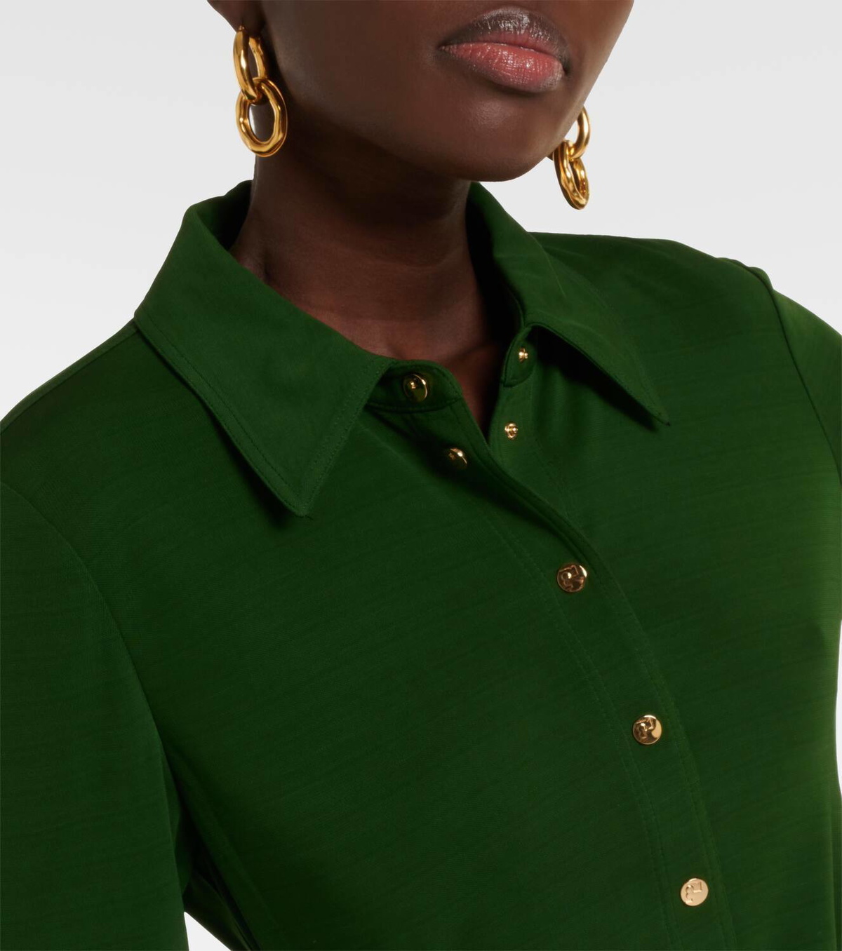 green emerald velvet dress Tory Burch Women's Smocked Mini Dress – Saint Bernard main image 1
