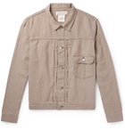 Remi Relief - Ramie, Linen and Wool-Blend Trucker Jacket - Beige