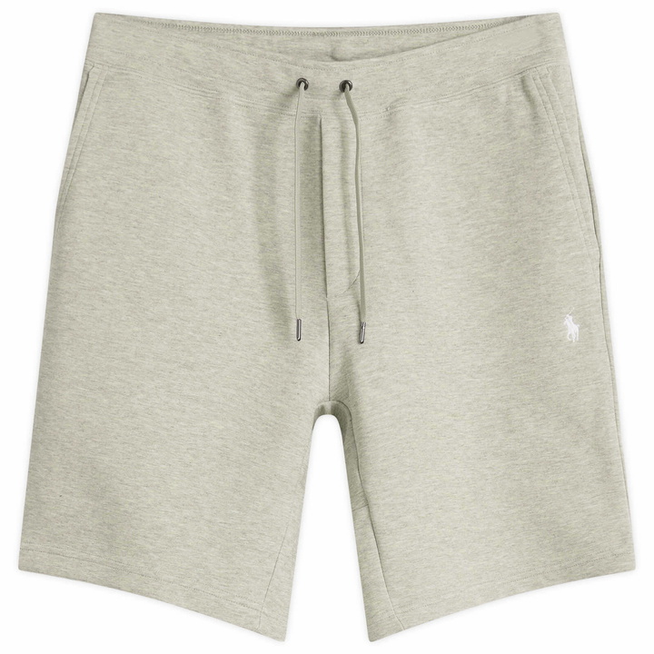 Photo: Polo Ralph Lauren Men's Double Knit Sweat Shorts in Dark Sport Heather