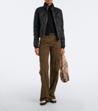 Burberry Burberry Check quilted puffer jacket