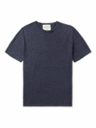 A Kind Of Guise - Hamdi Linen and Merino Wool-Blend T-Shirt - Blue