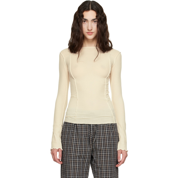 Photo: Baserange Off-White Omato Long Sleeve T-shirt