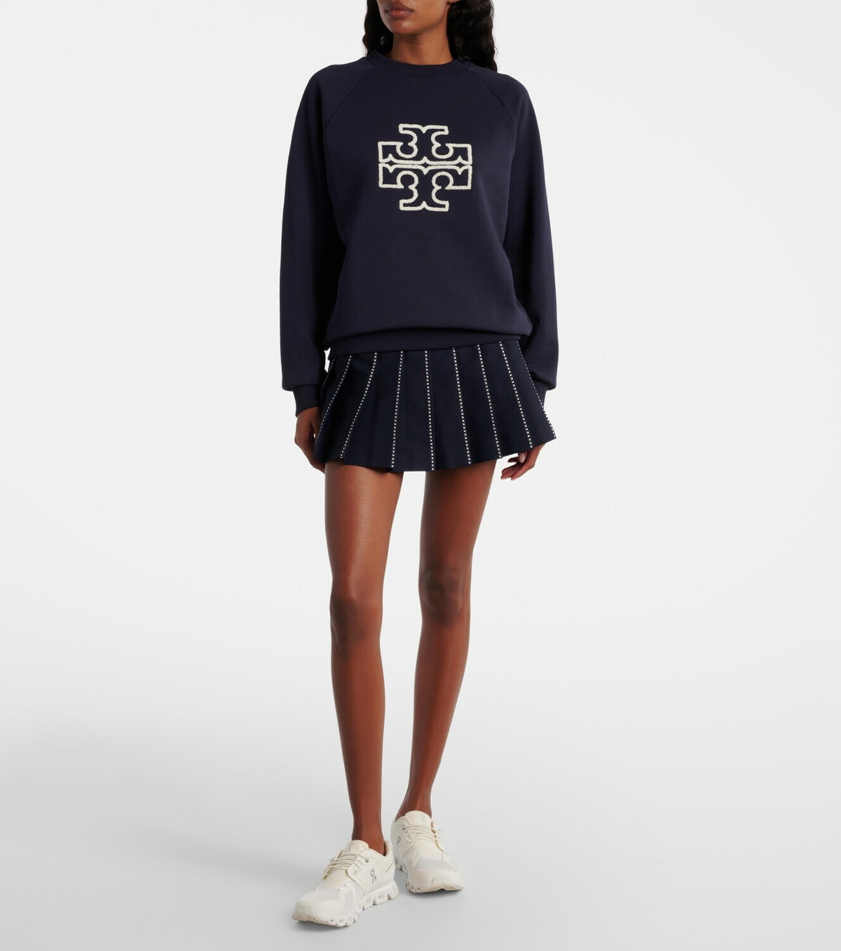 Tory Burch Logo cotton jersey sweatshirt