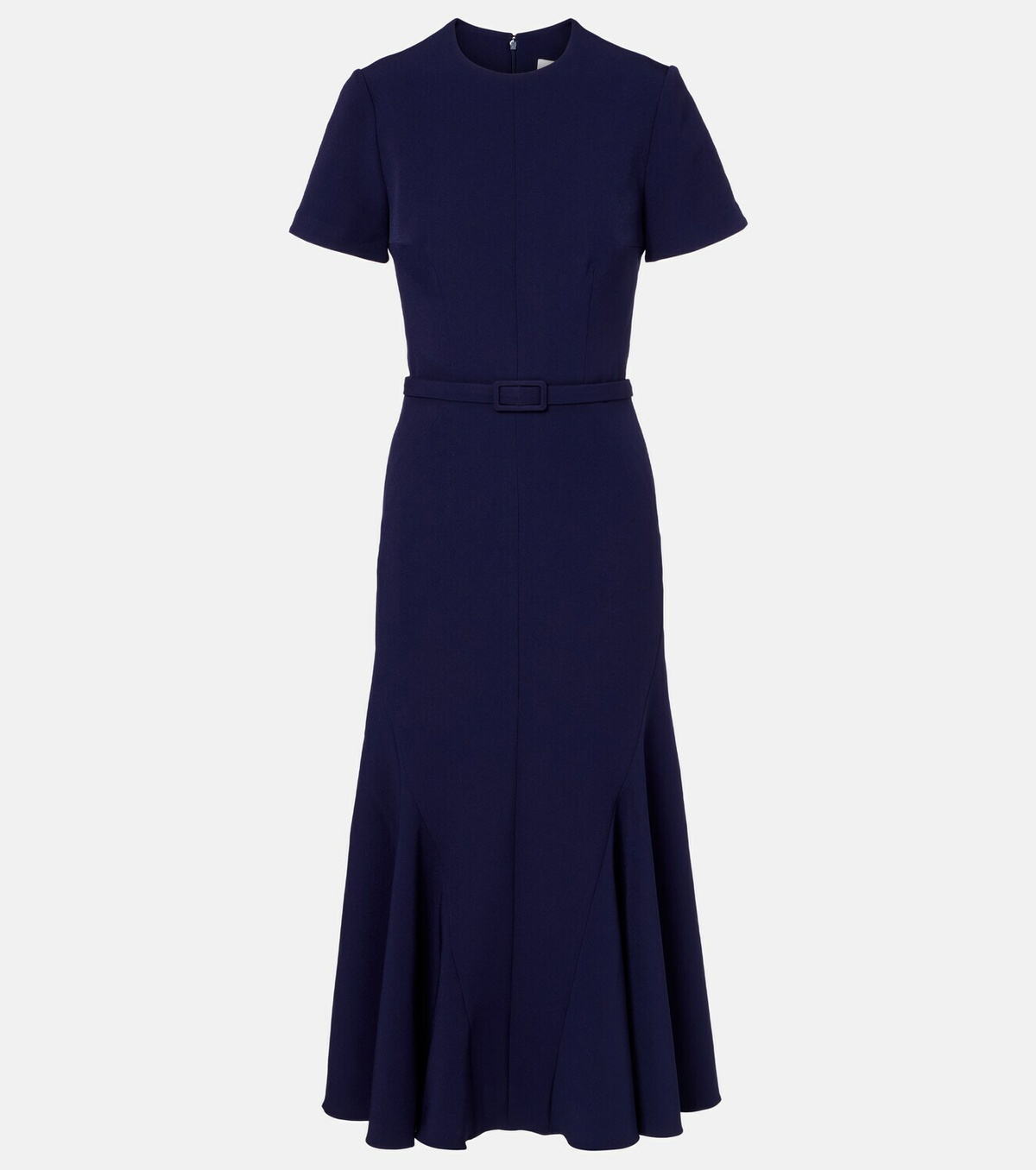 Safiyaa Luisa belted crêpe midi dress
