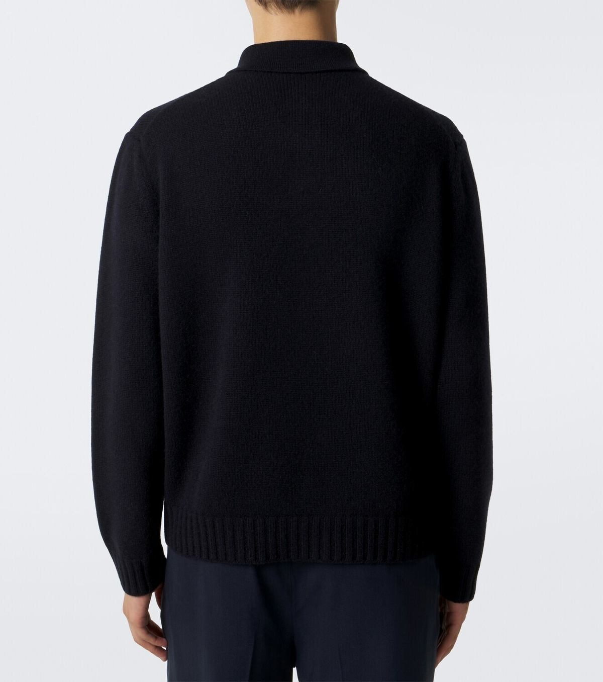 Saman Amel Sander cashmere polo sweater