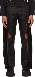 Olly Shinder Black Tab Trousers