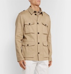 Tod's - Sahariana Washed Cotton and Linen-Blend Field Jacket - Beige