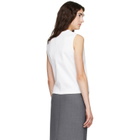 FLORE FLORE White Poppy Sleeveless Cardigan
