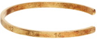 Maison Margiela Gold Semi-Polished Numbers Bracelet