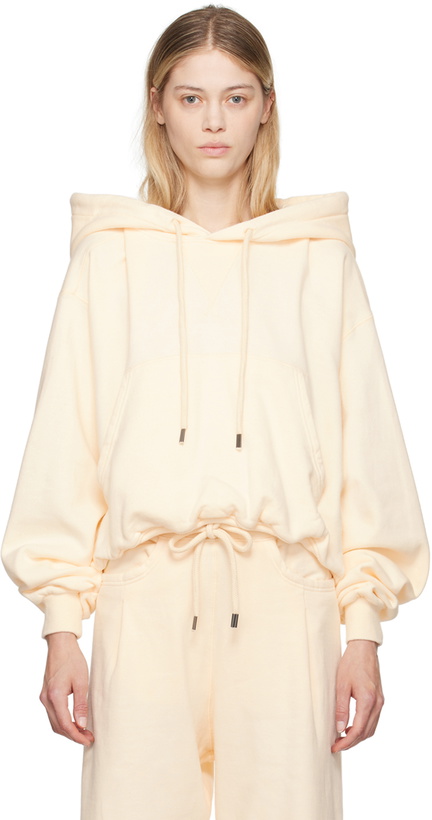 Photo: R13 Off-White Balloon Popover Hoodie