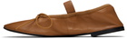 Proenza Schouler Tan Glove Mary Jane Ballerina Flats