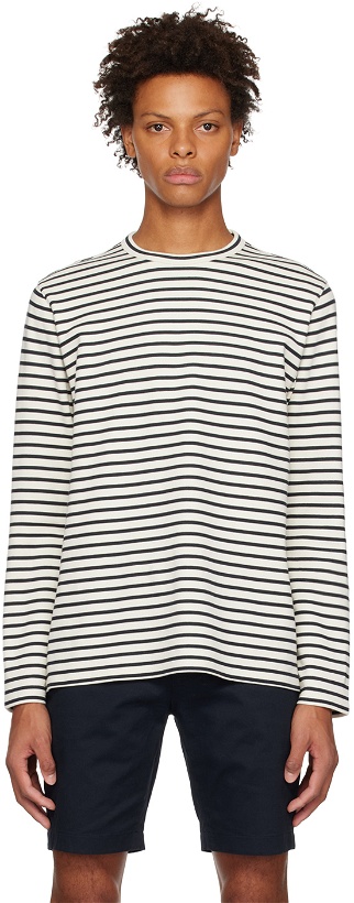 Photo: Vince White & Black Breton Striped Long Sleeve T-Shirt