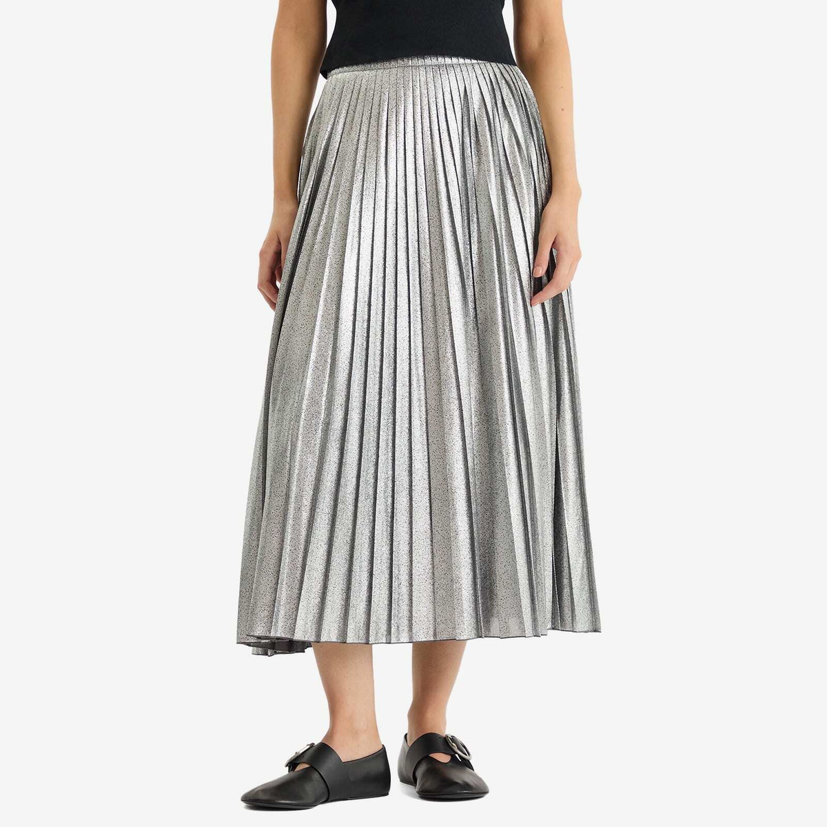 Weekend by Max Mara Women's Gamma Pleated Skirt in Silver