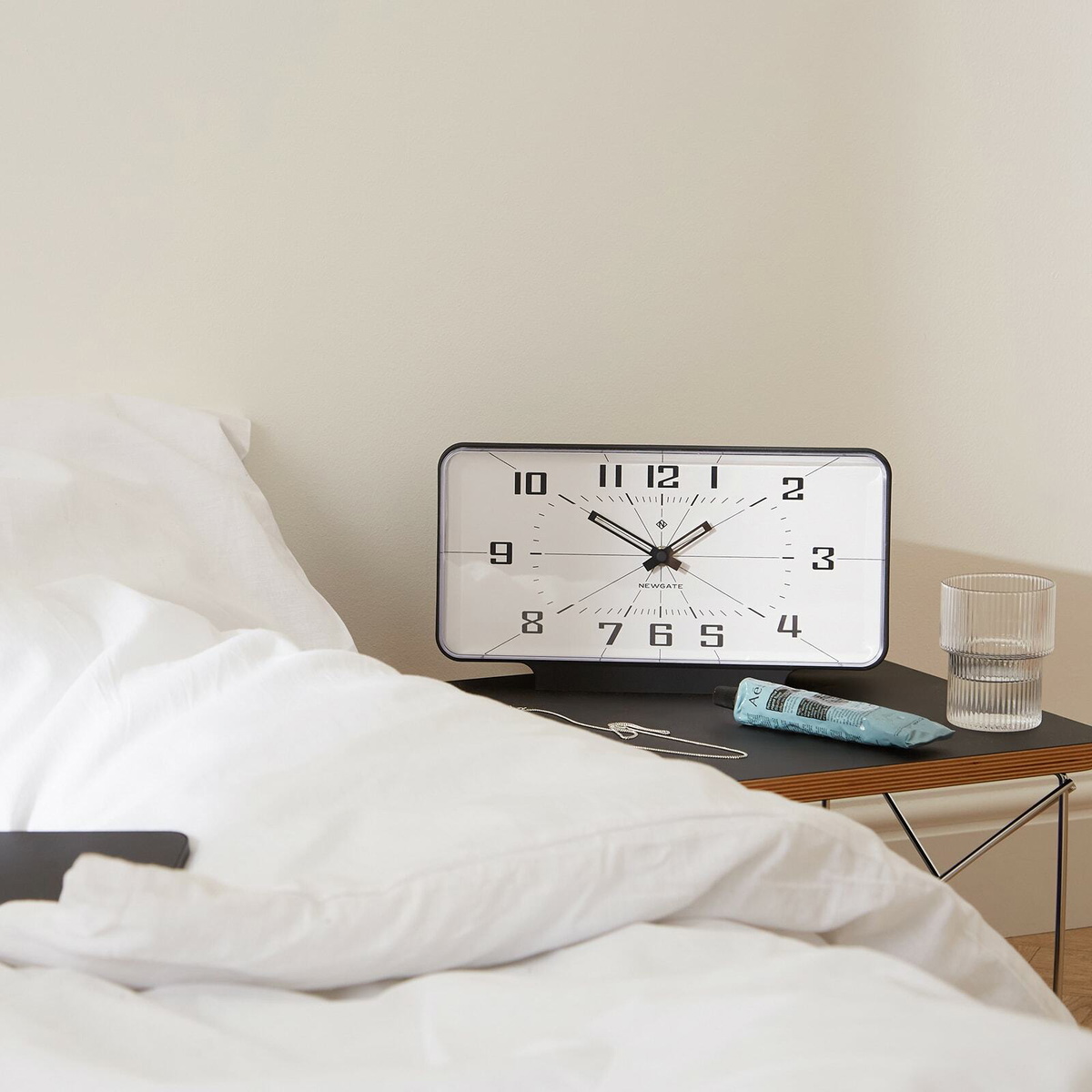 Newgate Clocks Planet Mantel Alarm Clock in Black 