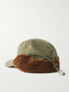 YMC - Faux Shearling-Trimmed Organic Cotton Trapper Hat