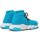 Balenciaga - Speed Stretch-Knit Sneakers - Light blue