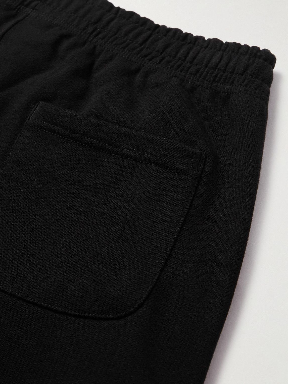 Stussy - Tapered Logo-Embroidered Cotton-Jersey Sweatpants - Black Stussy
