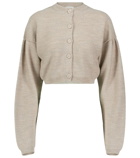 Lemaire - Cropped wool-blend cardigan